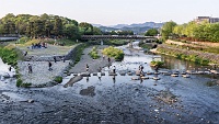 Kyoto, confluence rivière Kamo